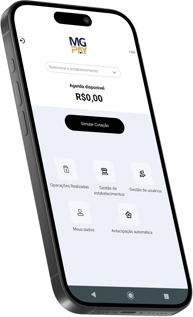mgpay antecipação de crédito